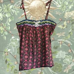 cotton vintage boho camisole w embelishments